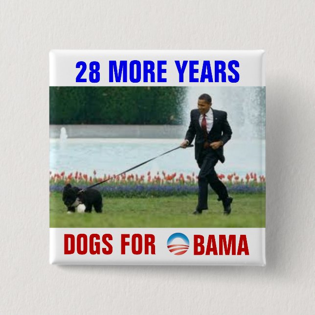 28 mer årshundar för Obama Knapp (Framsida)