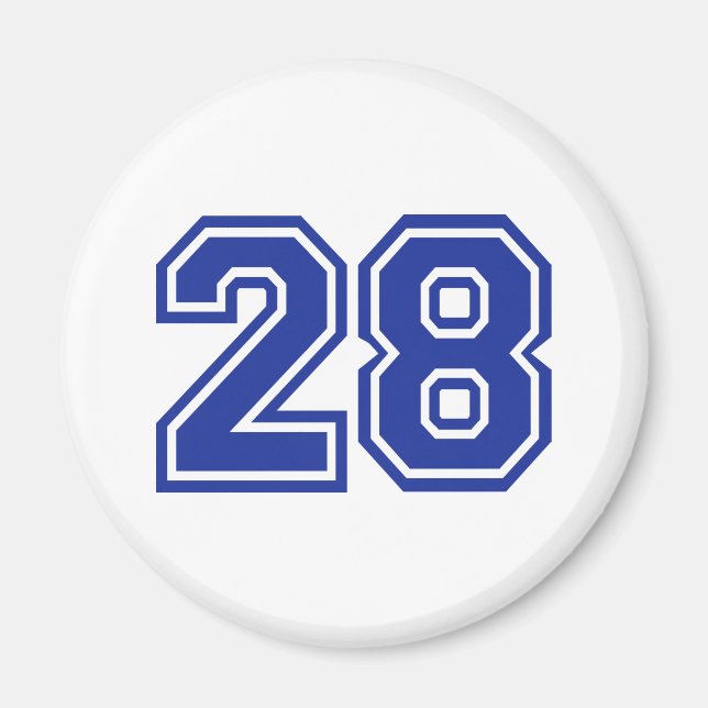 28 - nummer magnet (Framsidan)