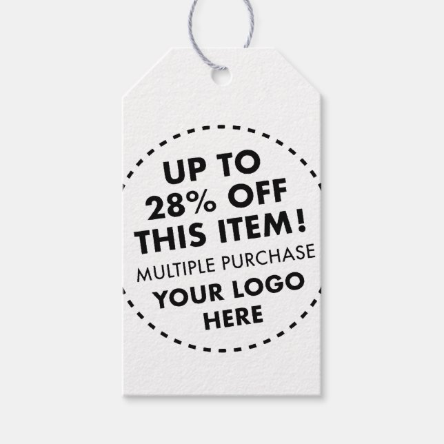 28 % rabatt på Grått Twine Kraft Bröllop Presentetikett (Framsidan)