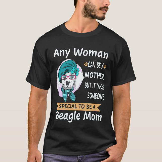 28 Speciell för att vara en Beagle-mamma Beagle T Shirt (Framsida)