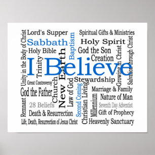 28 tro - Sjunde-Dag Adventist Poster