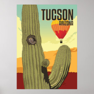 28 tum x 20 Elf Uggla i Saguaro - Tucson, Arizona Poster