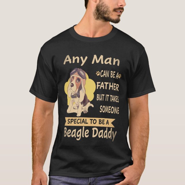 28 Varje Man - Beagle Pappa Beagle T Shirt (Framsida)