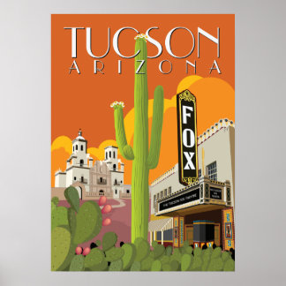 28" x20" Fox Theater - Tucson, Arizona Poster