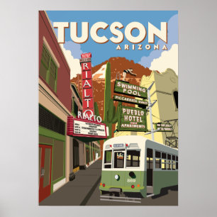 28" x20" Rialto Theater - Tucson, Arizona Poster