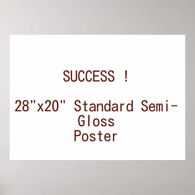 28"x20" Standard halvblank affisch (Framsidan)