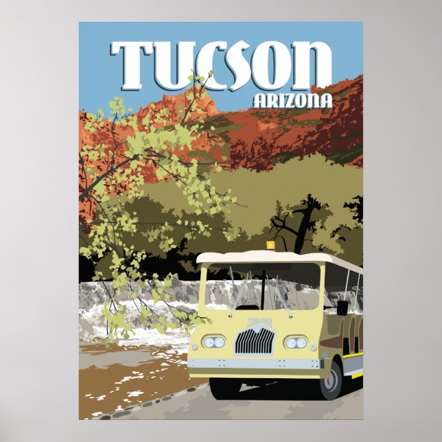 28" x 20" Sabino Canyon - Tucson, Arizona Poster (Framsidan)