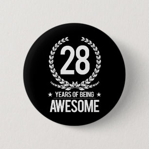 28th Födelsedag (28 år av att vara enorma) Knapp