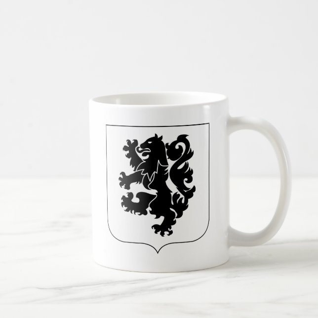 28th Infanterit Regiment - svart lejon Kaffemugg (Höger)