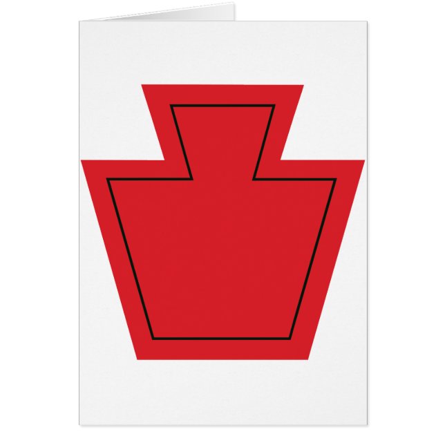 28TH Infanteriuppdelning Hälsningskort (Framsidan)