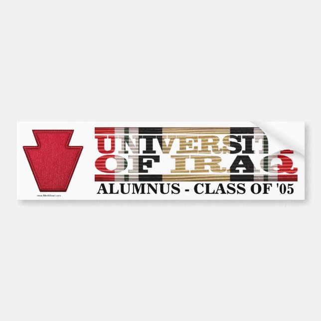 28th Infanteriuppdelning U av den Irak före detta Bildekal (Framsidan)