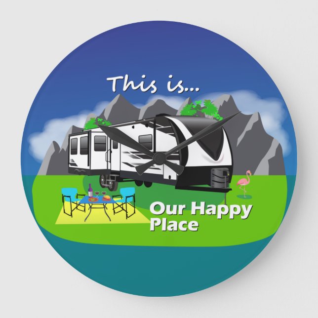 2970RL Grand Design Lycklig Ställe Stor Klocka (Framsida)