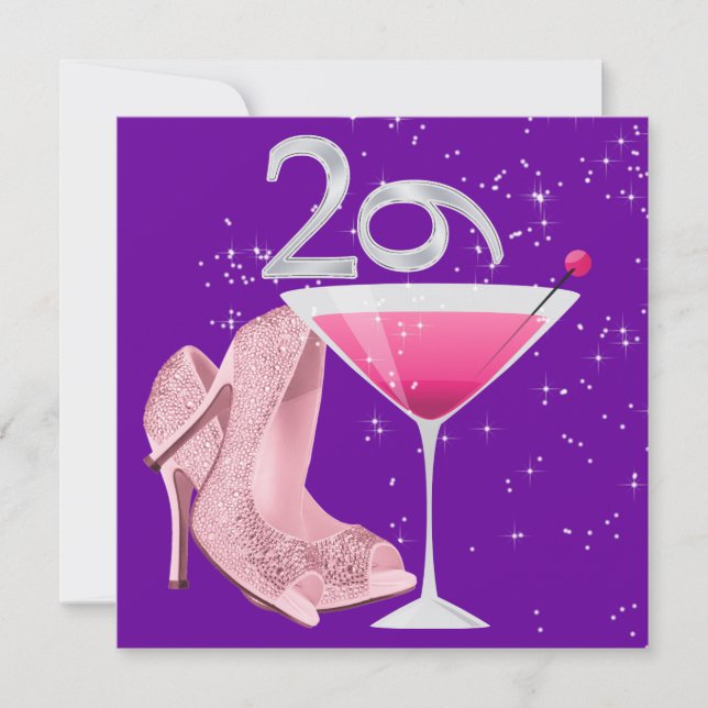 29 AGAIN Födelsedagsfest inbjudan enligt SRF (Framsida)