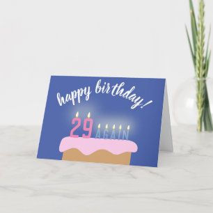 29 AGAIN-ljus Funny grattis på födelsedagen Kort
