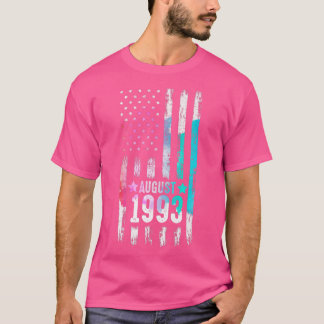 29 Ålder, augusti 1993 Amerikansk Flagga 29:e föde T Shirt