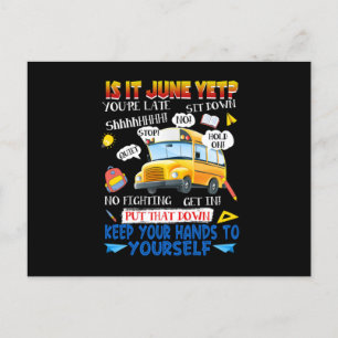 29.Är det juni än Skolfunny Buss-förare? Vykort