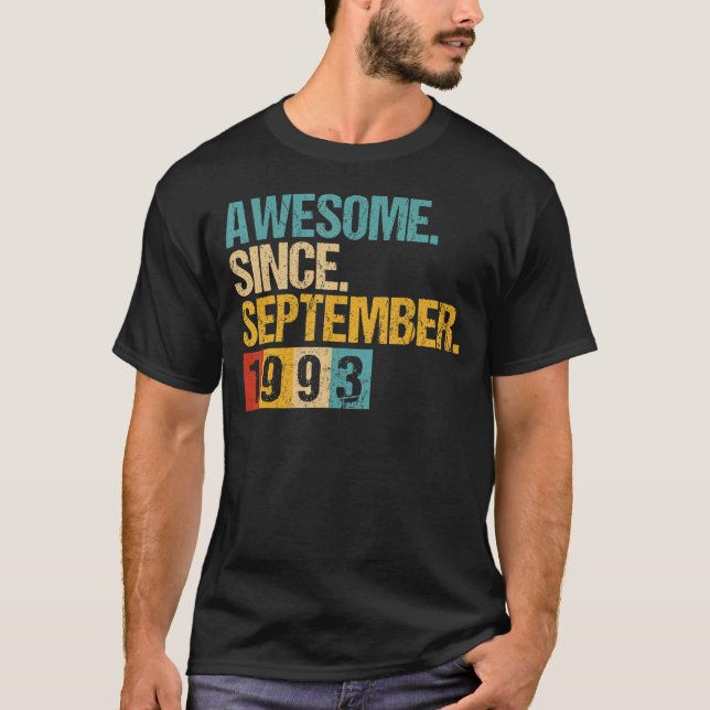 29 år gammal Fantastisk sedan september 1993 29:e  T Shirt (Framsida)