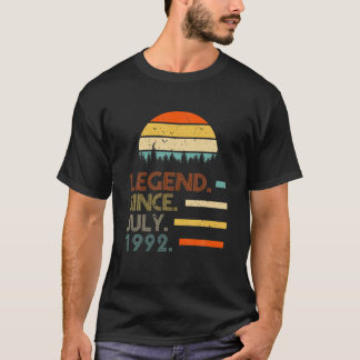 29 år gammal retro Birthday Gift-legend sedan juli T Shirt