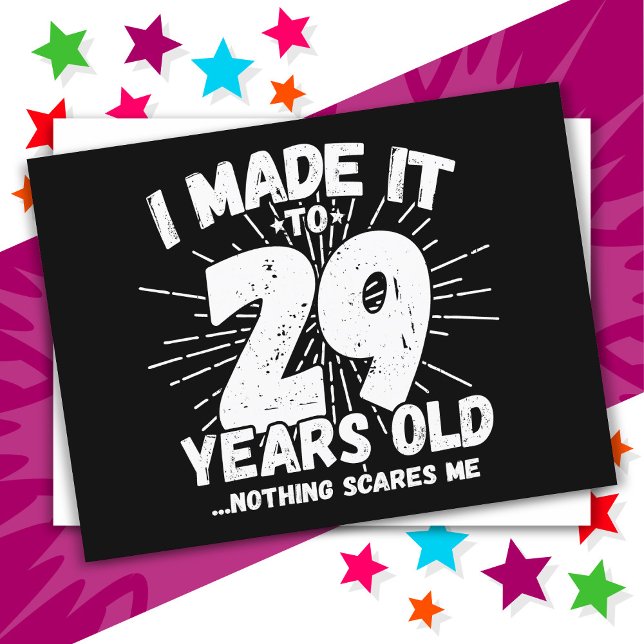 29 år gammal sarkastisk meme rolig 29-årsdag vykort (Skapare uppladdad)