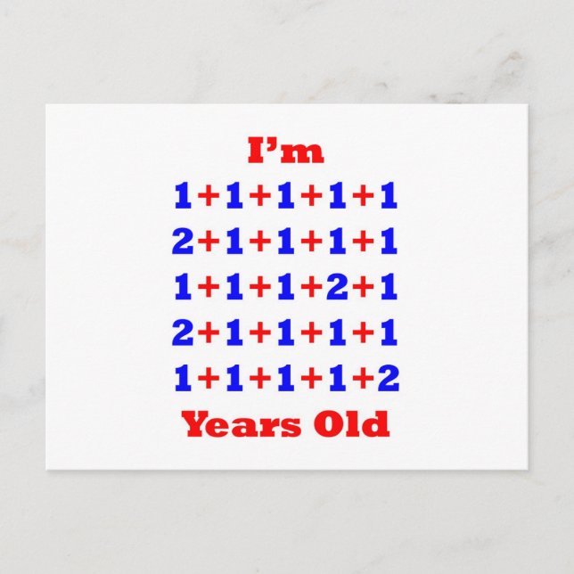 29 år gammal! vykort (Framsida)