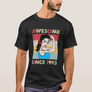 29 Årets 29:e födelsedag Kvinnor Vintage 1993 Föde T Shirt