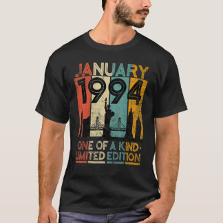 29 ÅRS Vintage januari 1994 Födelsedag Manar Wom T Shirt