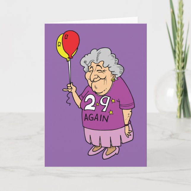 29-årsdag igen kort (Framsida)