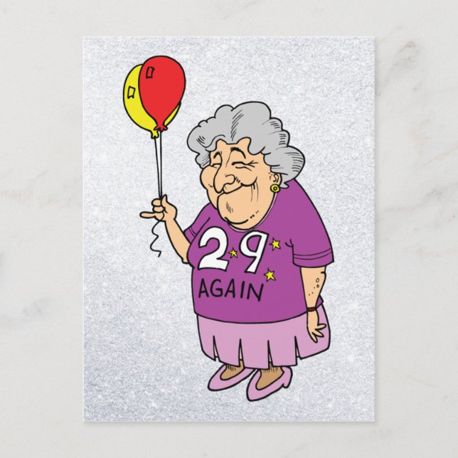 29-årsdag igen vykort (Framsida)