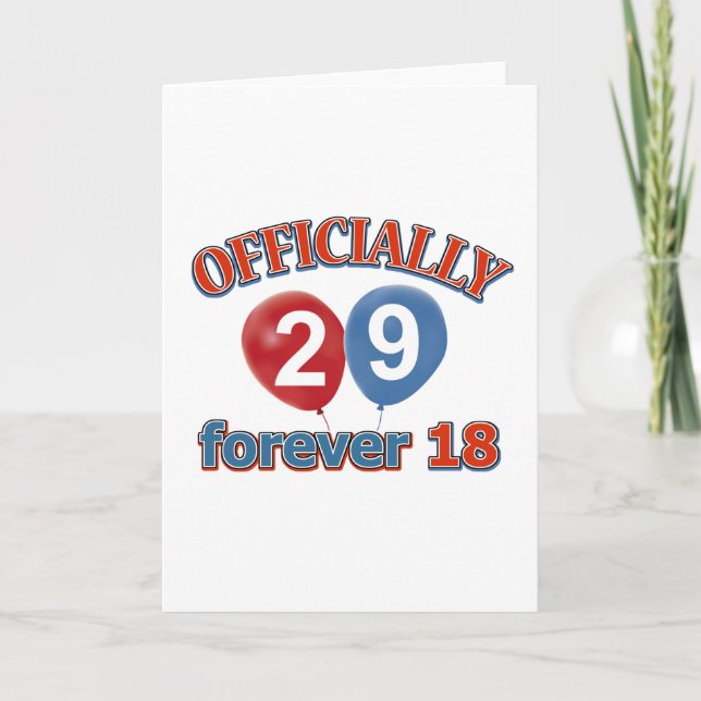 29-årsdag kort (Framsida)