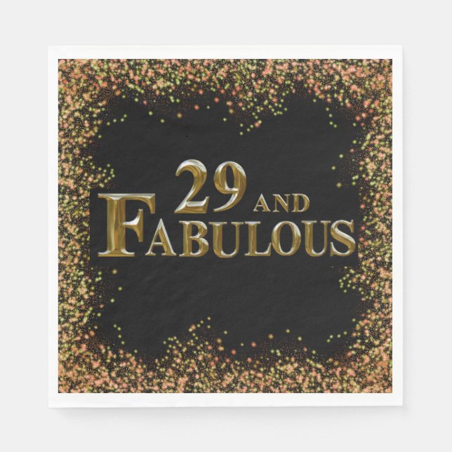 29-årsdag  pappersservett (Framsidan)