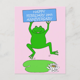 29-årsdagen februari Grattisar Vykort