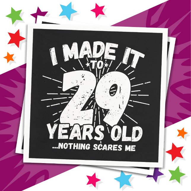 29-årsjubileum, 29-årsjubileum pappersservett (Skapare uppladdad)