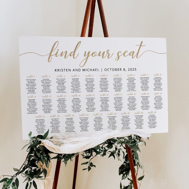 29 Bord Hitta Din Plats Sittplatskarta Plan Poster (Skapare uppladdad)