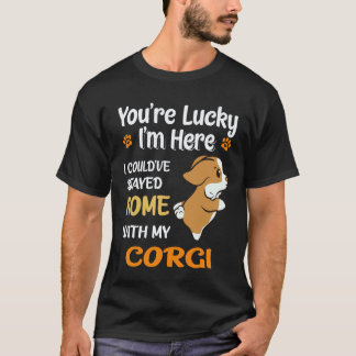 29 Du är Lycklig Corgi T Shirt