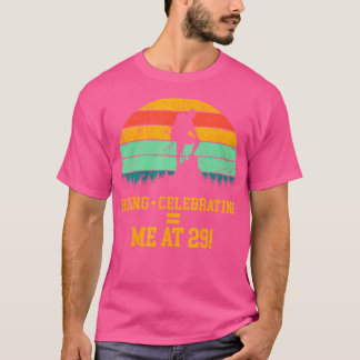 29:e födelsedag som vandrar utomhus 29 år t shirt