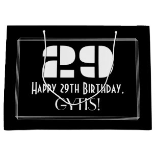 29:e födelsedagen ~ Art Deco Inspired Titta "29" +