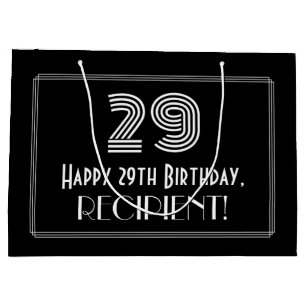 29:e födelsedagen - Art Deco Inspired Titta "29" o