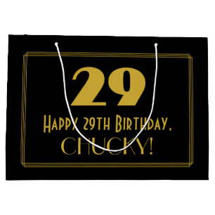 29:e födelsedagen - Art Deco Inspired Titta "29" o