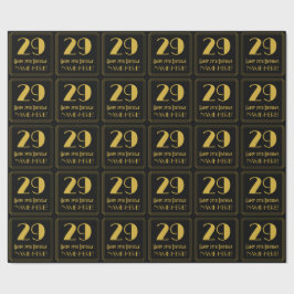 29:e födelsedagen ~ Art Deco Inspired Titta "29",  Presentpapper