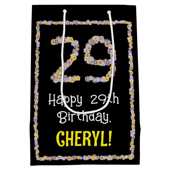 29:e födelsedagen: Blommigt Flowers Number, eget n (Baksidan)