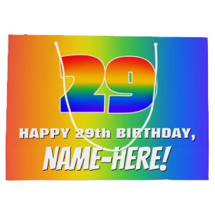 29:e födelsedagen: Färgfull, Roligt Rainbow Mönste