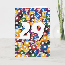29:e födelsedagen i Bollar Kort