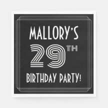 29:e Födelsedagsfesten: Art Deco Stil + anpassat n