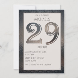 29:e födelsedagsinbjudan inbjudningar