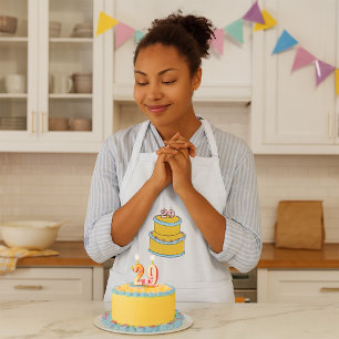 29:e födelsedagskarven förkläde