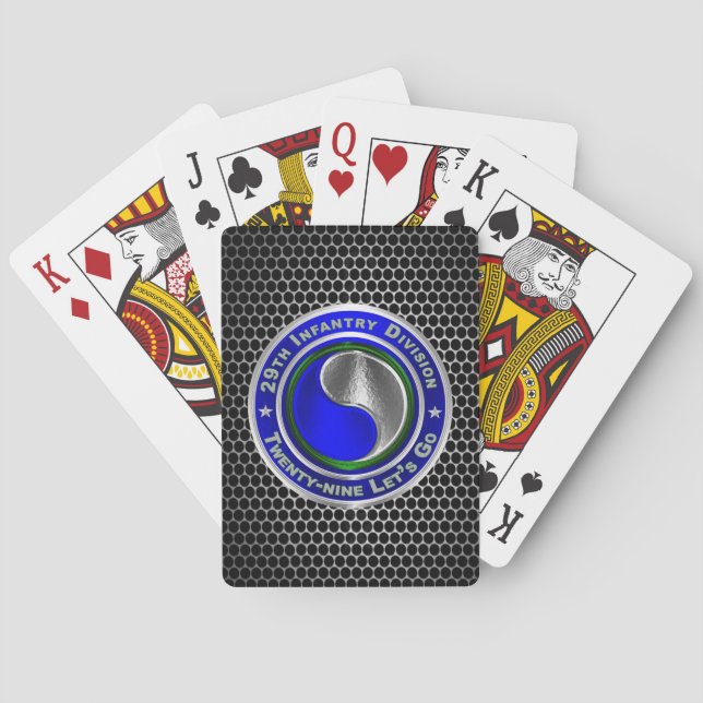 29:e infanteridivisionen casinokort (Baksidan)