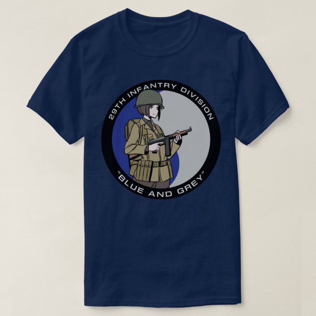 29:e infanteridivisionen t shirt (Design framsida)