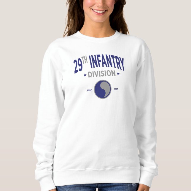 29:e infanteridivisionen USA:s militära kvinnor T Shirt (Framsida)