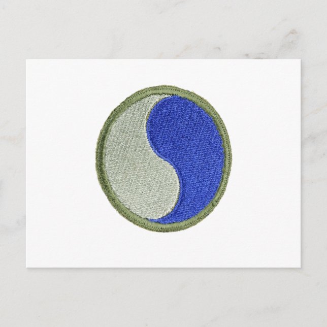 29:e infanteriet vykort (Framsida)