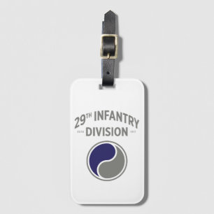 29:e Infantry-divisionen Förenta Stater Bagagebricka